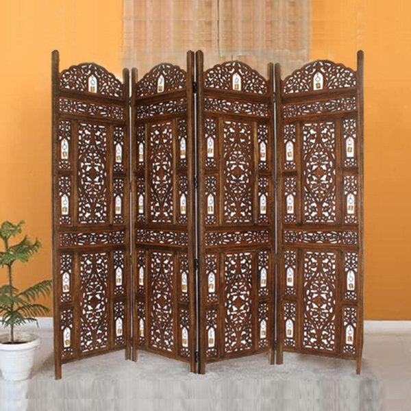 Carved Wood Room Divider Wayfair