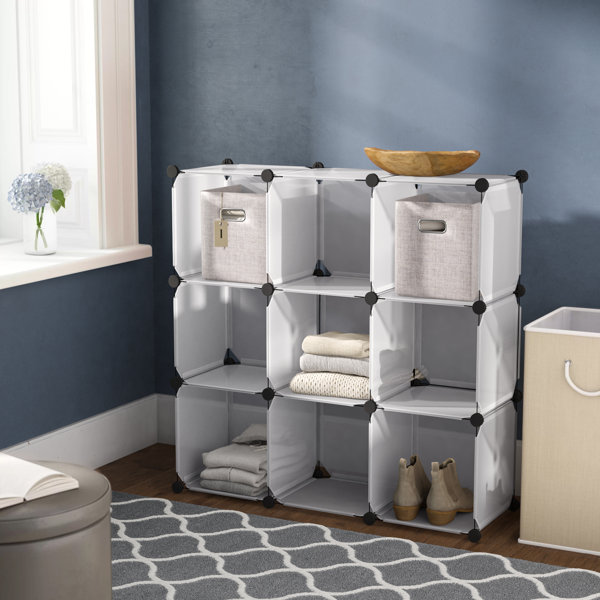 Wayfair Basics Plastic 108cm Wide Clothes Storage System Reviews