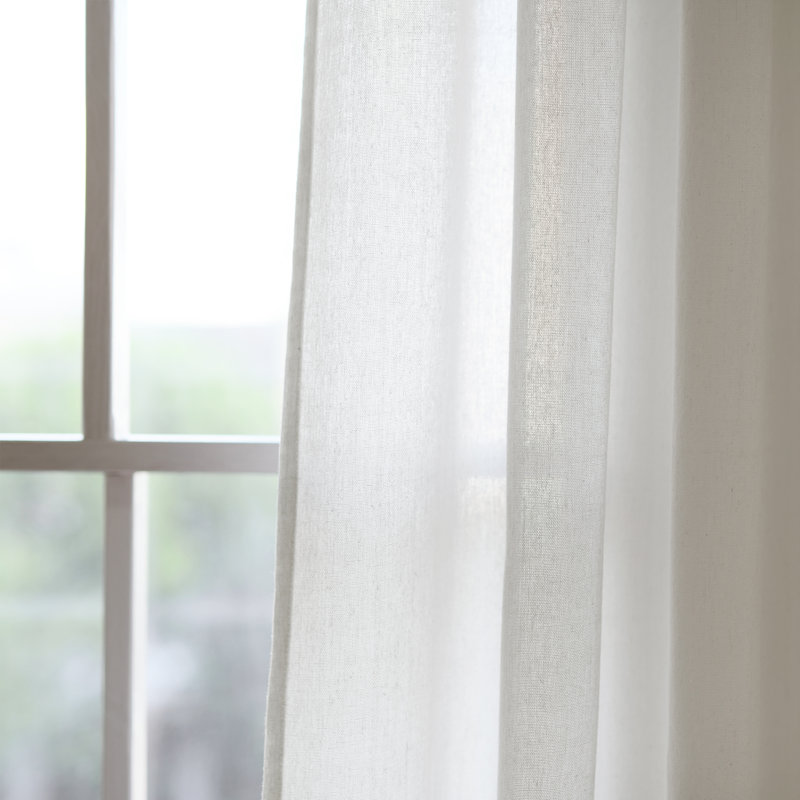 Darby Home Co Nayeli Window Solid Semi Sheer Tab Top
