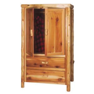 Traditional Cedar Log Armoire