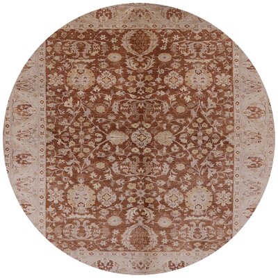 Sutere Oriental Brown Area Rug Charlton Home® Rug Size: Round 5'