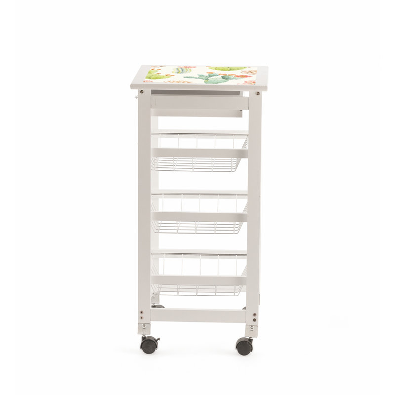 Galileo Kitchen Trolley With Gl Top Wayfair Co Uk Galileo Kitchen Trolley With Gl Top