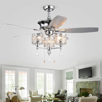 17 Stories 31 Mccreary 3 Blade Chandelier Ceiling Fan With