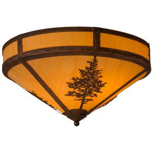 Greenbriar Oak Tamarack 2-Light Flush Mount