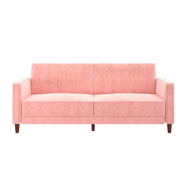baby pink sofa bed