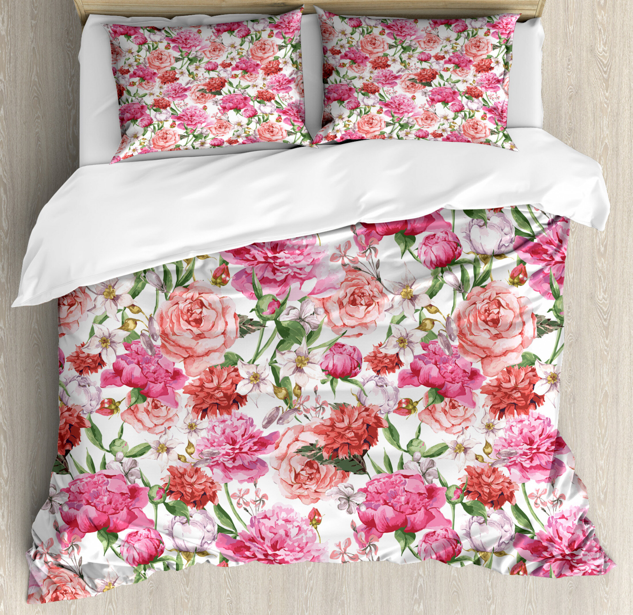 East Urban Home Watercolor Flower Duvet Cover Set Wayfair