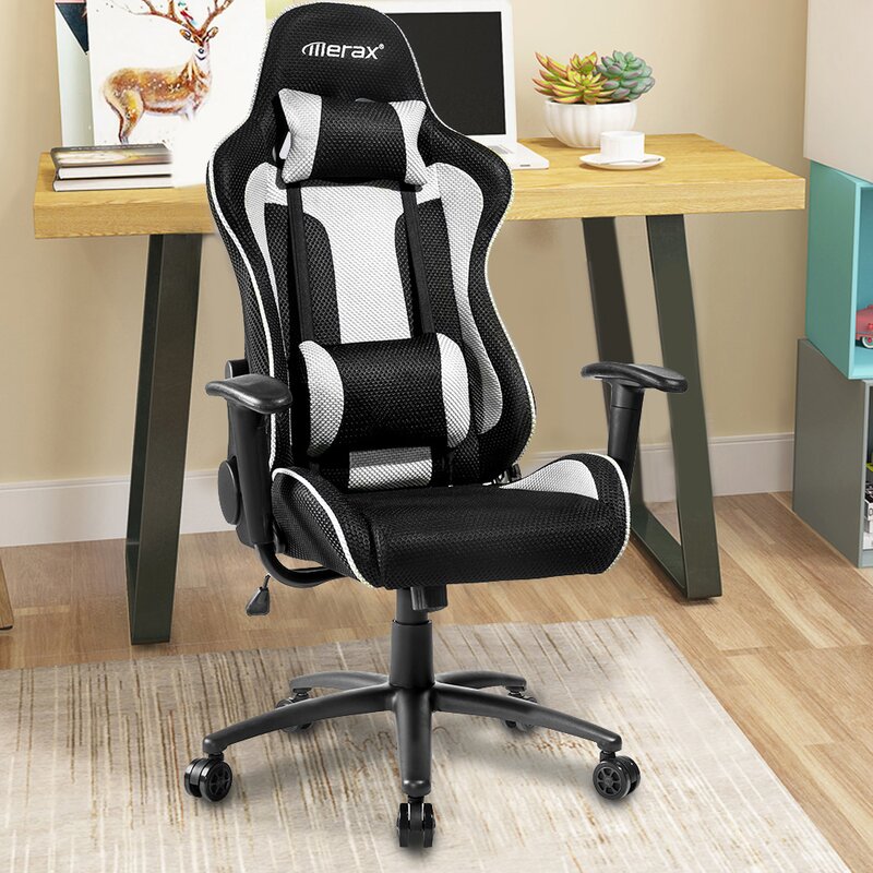 H.J Wedoo Mesh Fabric PC & Racing Game Chair | Wayfair.ca