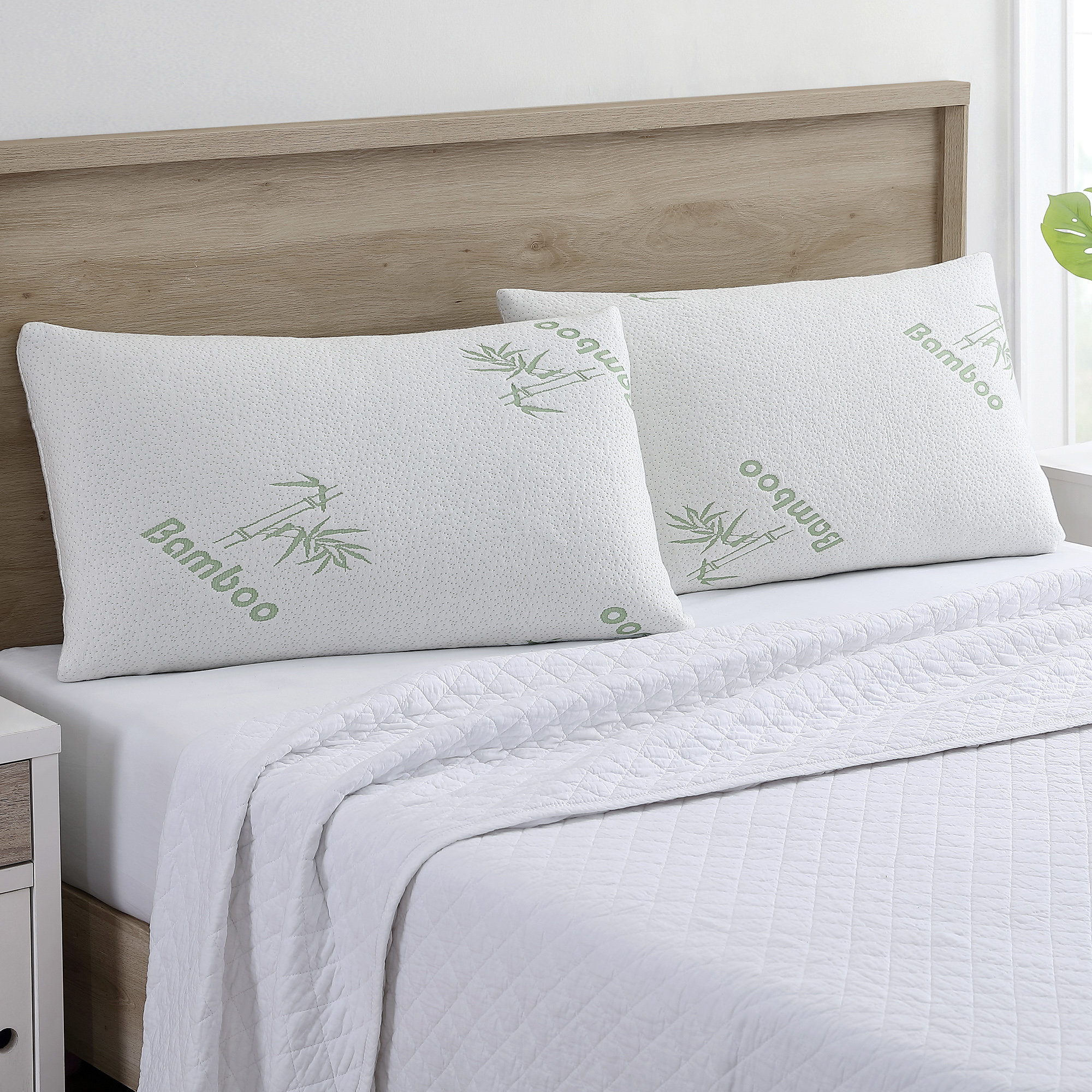 Alwyn Home Bonifacio Rayon From Bamboo Firm Memory Foam Bed Pillow