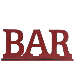 Large Wooden Alphabet Letters Wayfair Chaudhry Wood Alphabet Tabletop Decor Bar Letter Blocks On Rectangular Stand