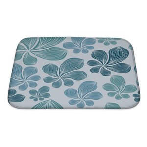 Nature Beautiful Tropical Leaf Eps10 Bath Rug