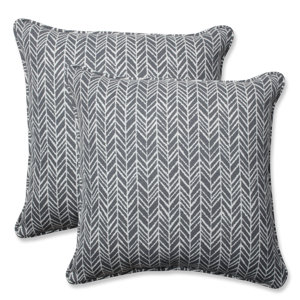 Herringbone Indoor/Outdoor Throw Pillow (Set of 2)
