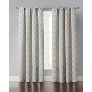 Snydertown Geometric Room Darkening Rod Pocket Curtain Panel