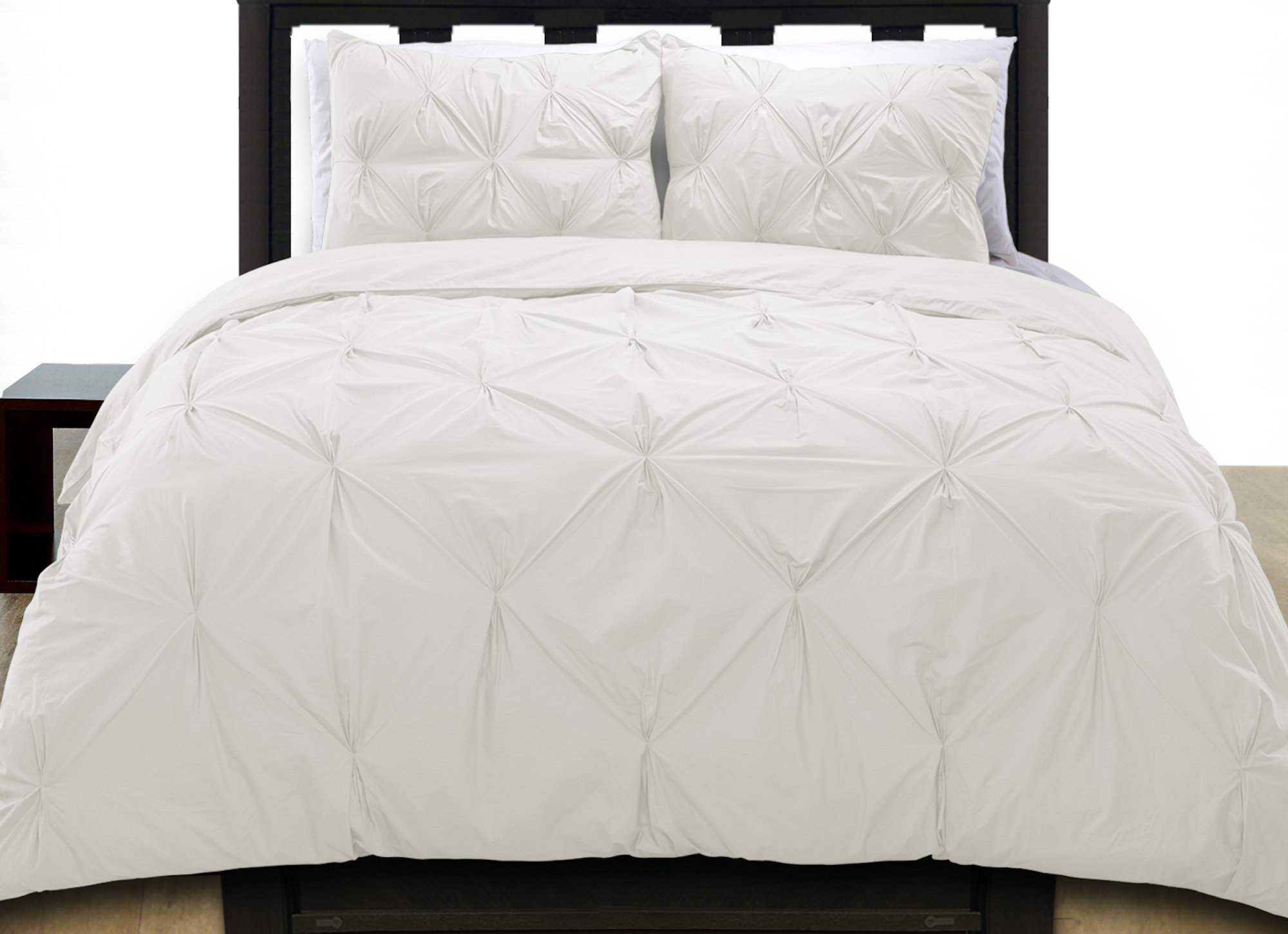 Cotton Basics Cottonesque Pintuck Duvet Cover Set Reviews Wayfair