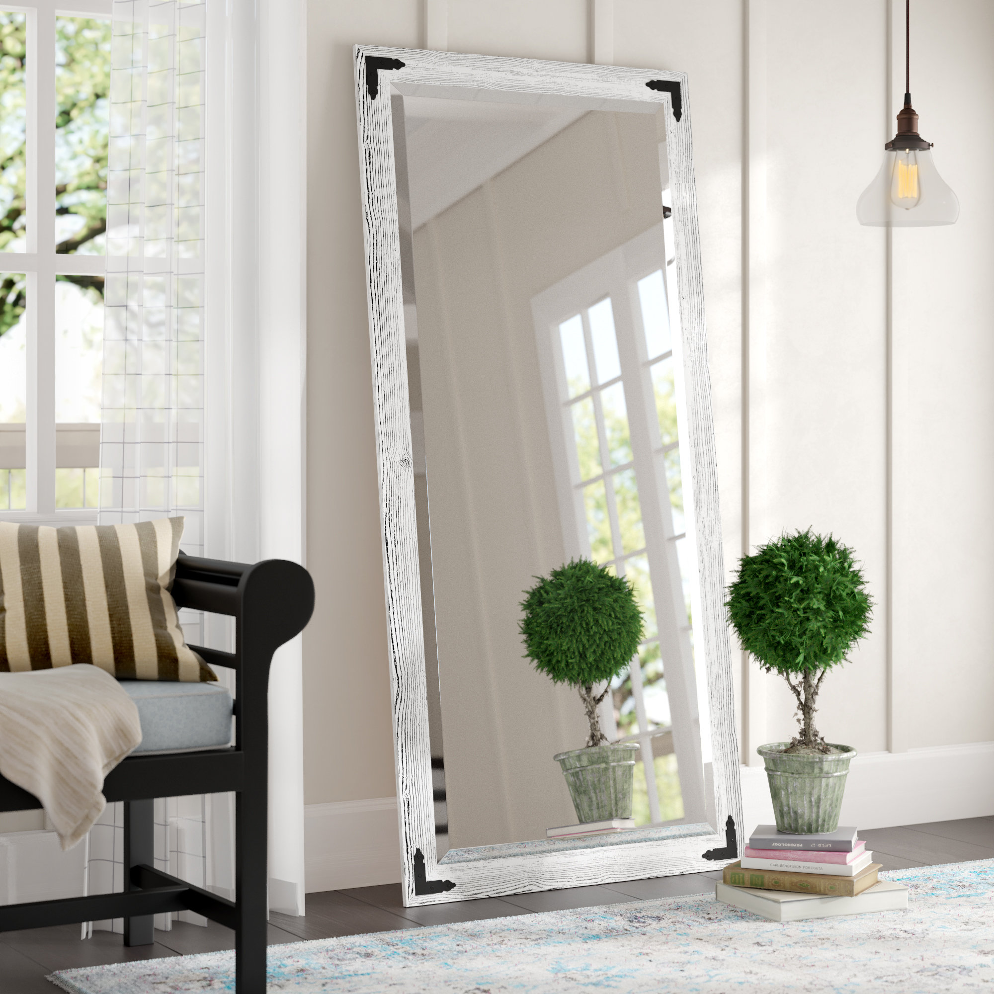 Gracie Oaks Dumais Antique Beveled Full Length Mirror Reviews Gracie Oaks Dumais Antique Beveled Full