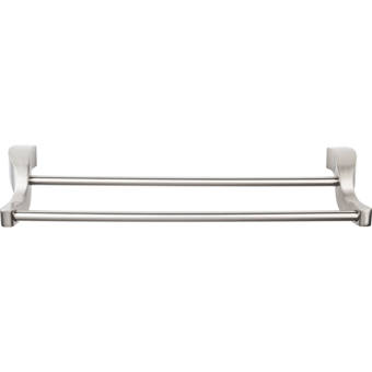 Ws Bath Collections Lea Double Wall Mounted Towel Bar Wayfair