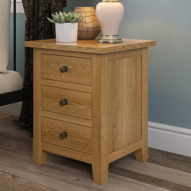 Three Posts Hamptonburgh 3 Drawer Bedside Table Reviews Wayfair Hamptonburgh 3 Drawer Bedside Table