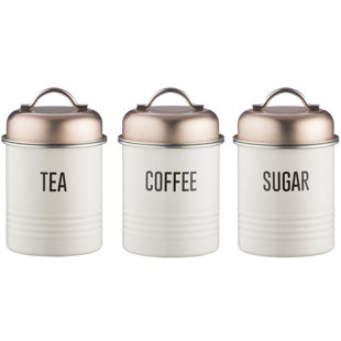 Coffee Tea Sugar Canisters Wayfair Mayfair Vintage 3 Piece Coffee Tea Sugar Set