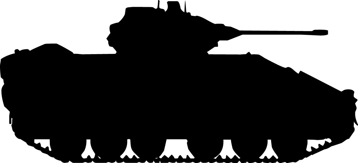 Wallhogs Haynes Military Tank III Silhouette Cutout Wall Decal ...