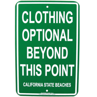 No Swimming Suits After Dark Novelty Funny Metal Sign 8 in x 12 in