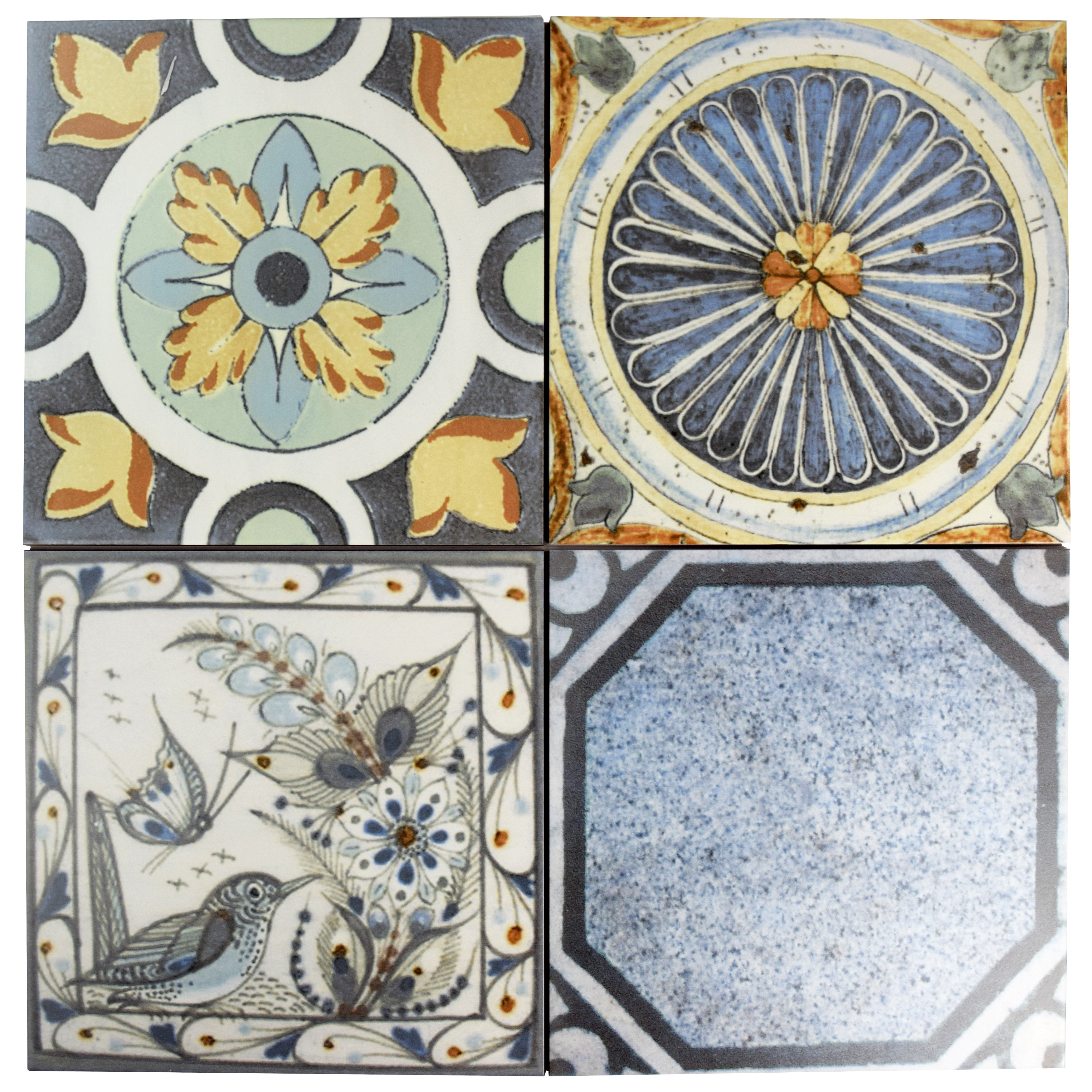 vtg ceramic tile 12/"x12/" kitchen bath table top backsplash NEW never installed