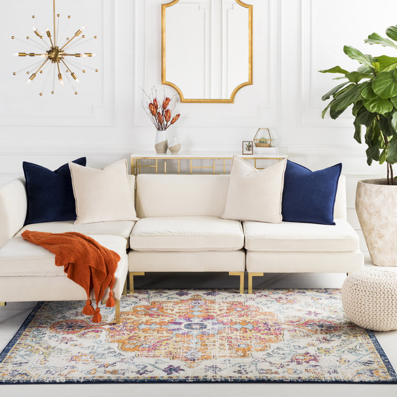 Hillsby Persian Inspired 100 Polypropylene Multicolor Area Rug