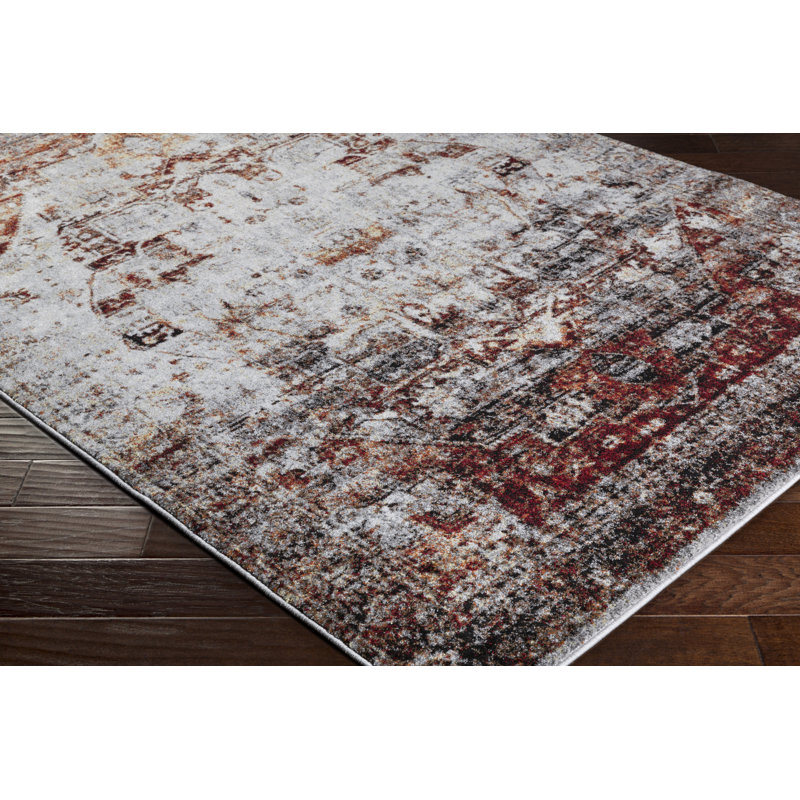 Brahim Red Gray Area Rug Joss Main Brahim Red Gray Area Rug