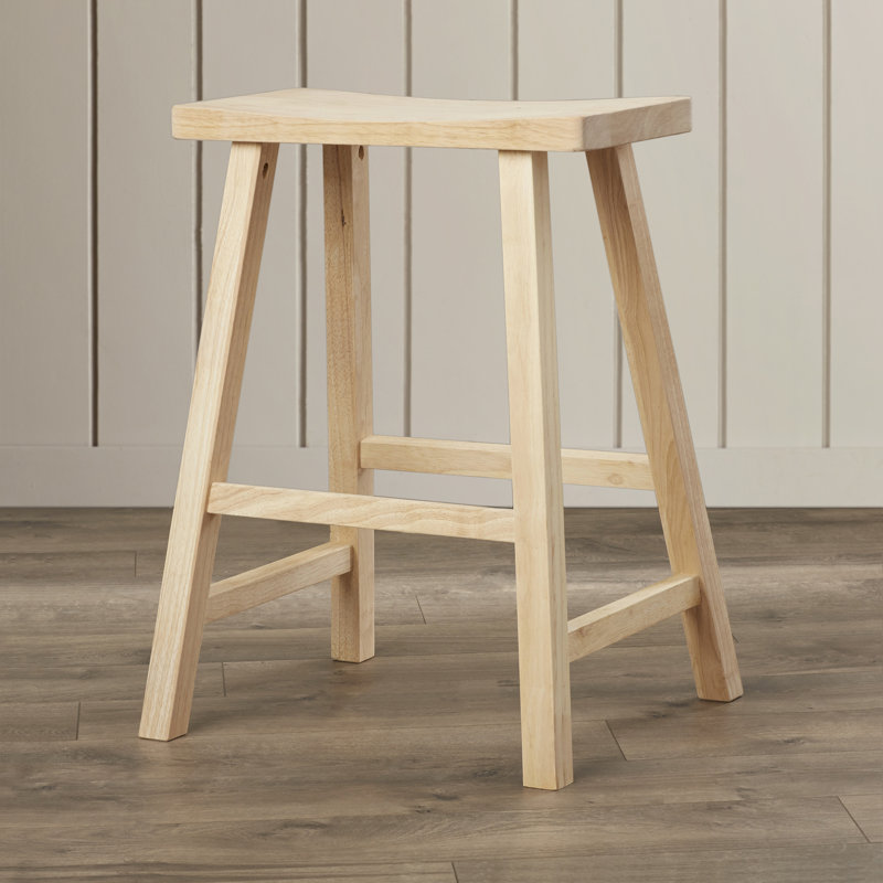 Toby 24" Backless Wood Bar Stool & Reviews AllModern