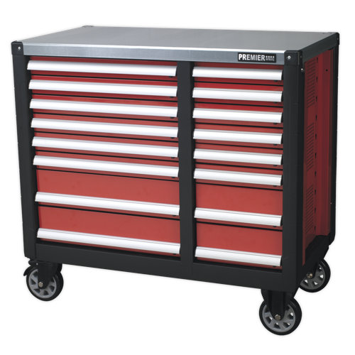 Sealey AP24216 Mobile Workstation 16 Drawer with Ball Bearing Slides