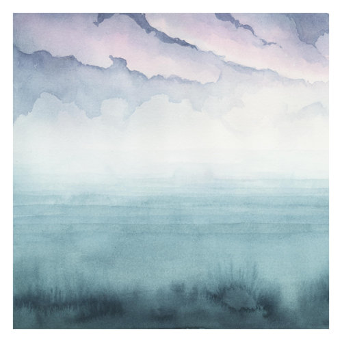 Twilight on the Bay I 2.4m x 2.4m Textured Matte Peel & Stick Wall Mural East Urban Home