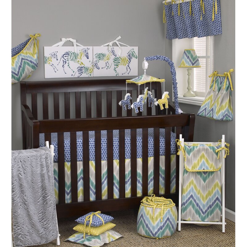 Cotton Tale Zebra Romp 7 Piece Crib Bedding Set Reviews Wayfair