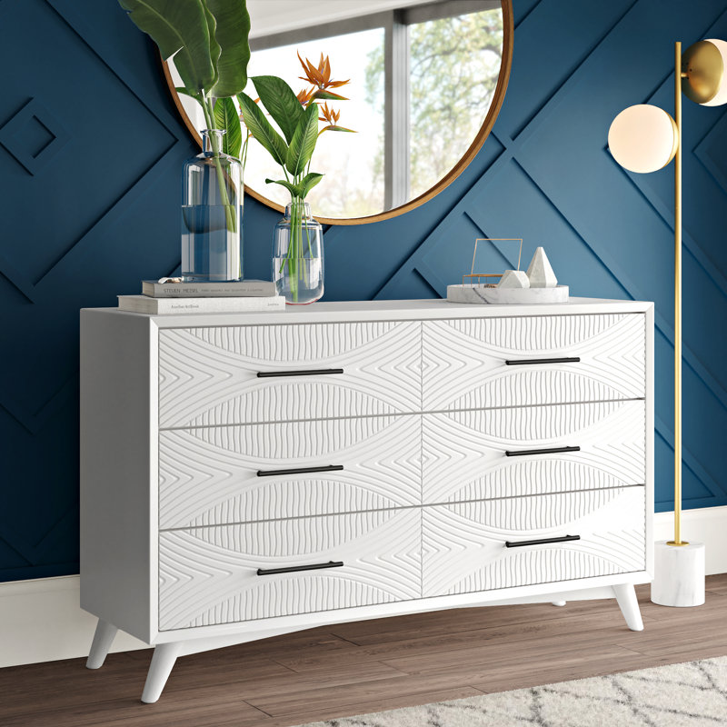 Mercury Row Abe 6 Drawer Double Dresser Reviews Wayfair Mercury Row Abe 6 Drawer Double Dresser
