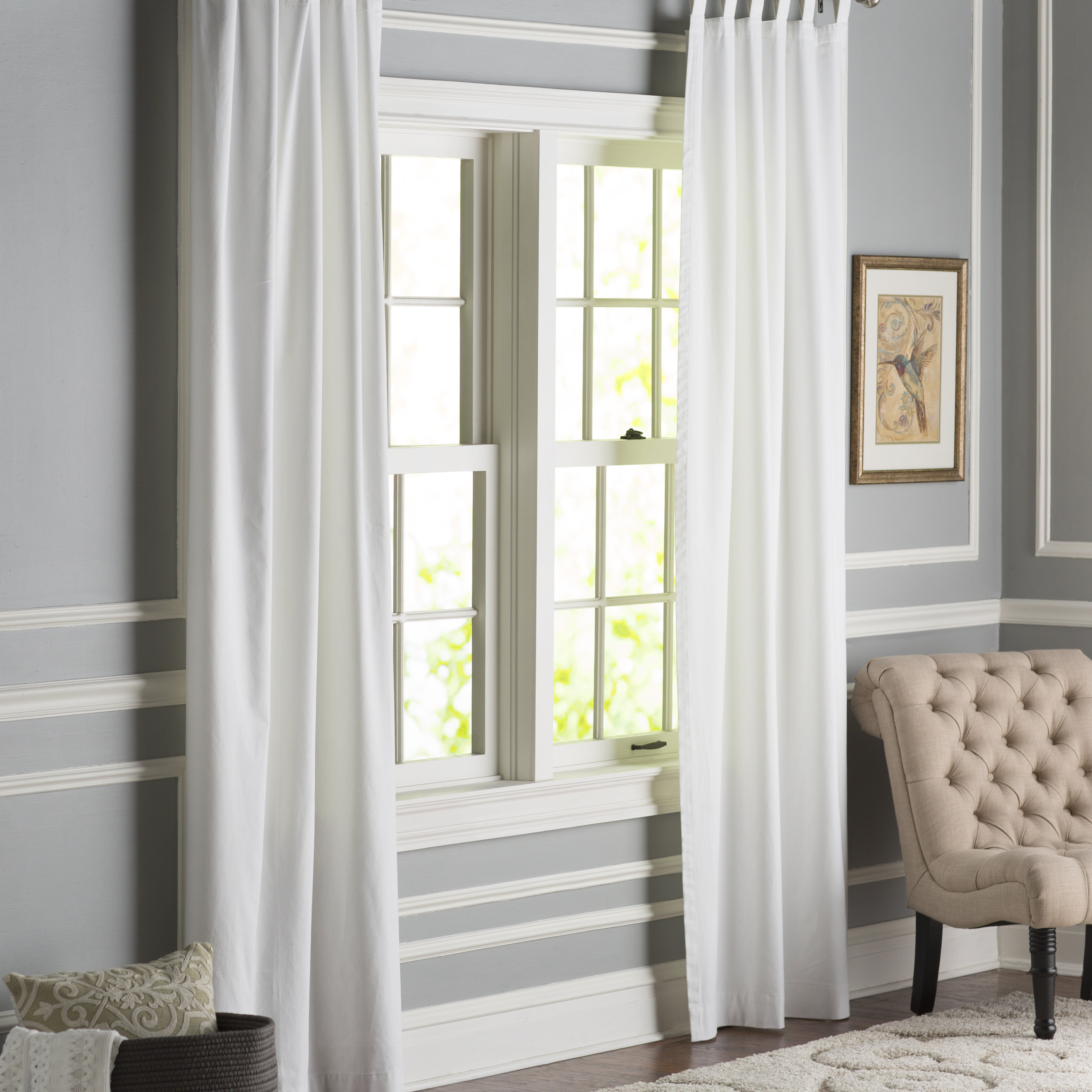 Alcott Hill Mcgowen Solid Room Darkening Thermal Tab Top Curtains