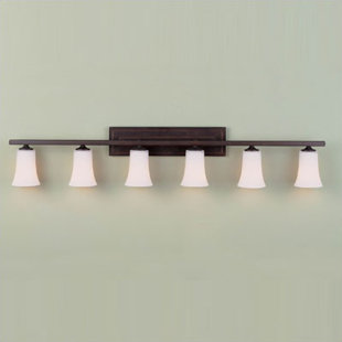 6 Or More Light Bathroom Vanity Lighting You Ll Love Wayfair Zetland 6 Light Vanity