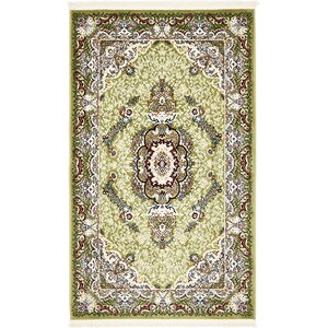 Courtright Green/Ivory Area Rug