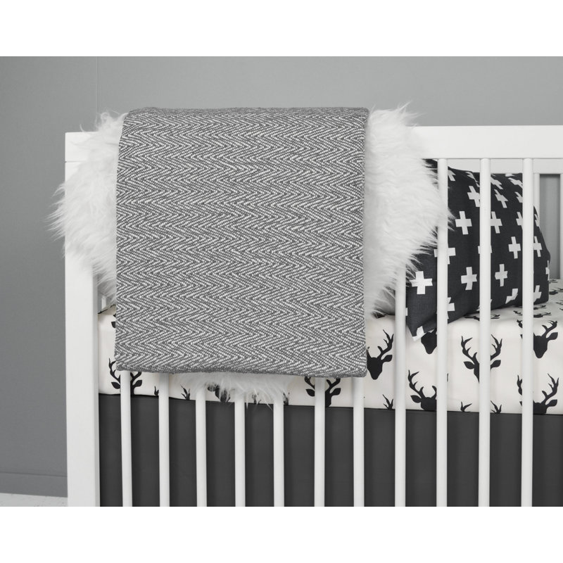 Loon Peak Beaudin Modern Deer 3 Piece Crib Bedding Set Wayfair