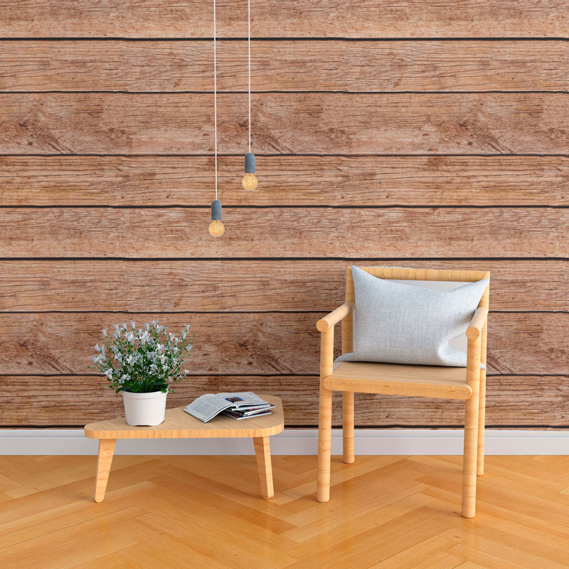 Gracie Oaks Delano Shiplap Removable Peel And Stick Wallpaper