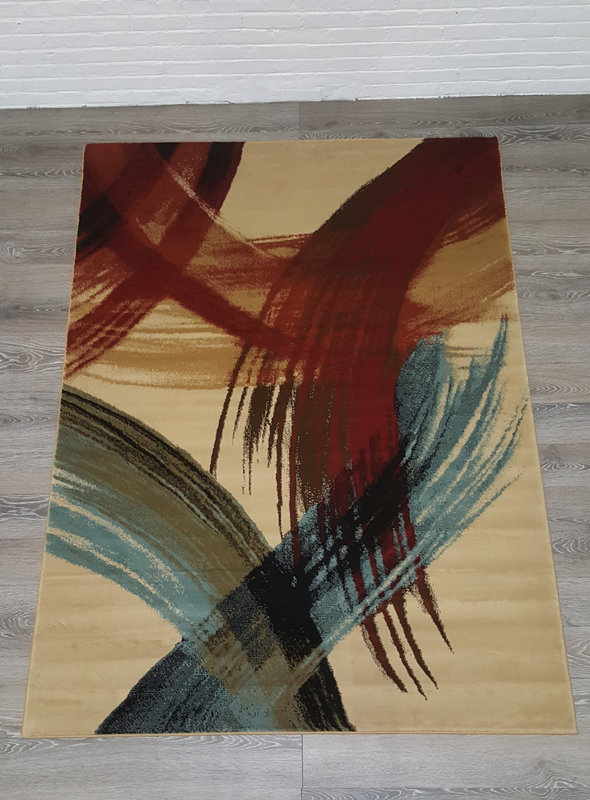 Casamode Functional Furniture Elegant Modern Contemporary Beige Red Elegant Modern Contemporary Beige Red Teal Area Rug