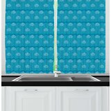 Aqua Blue Kitchen Curtains Wayfair