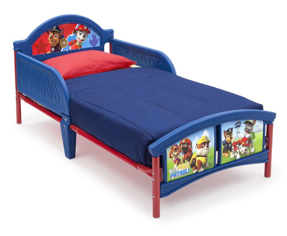 DeltaChildren Bett Paw Patrol mit 2 Geländern, 77 cm x 145 ...