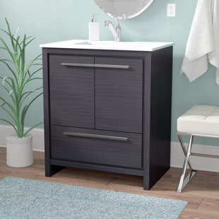 30 Inch Bathroom Vanities You Ll Love Wayfair Quickview Mercury Row Bosley 30 Modern Bathroom Vanity