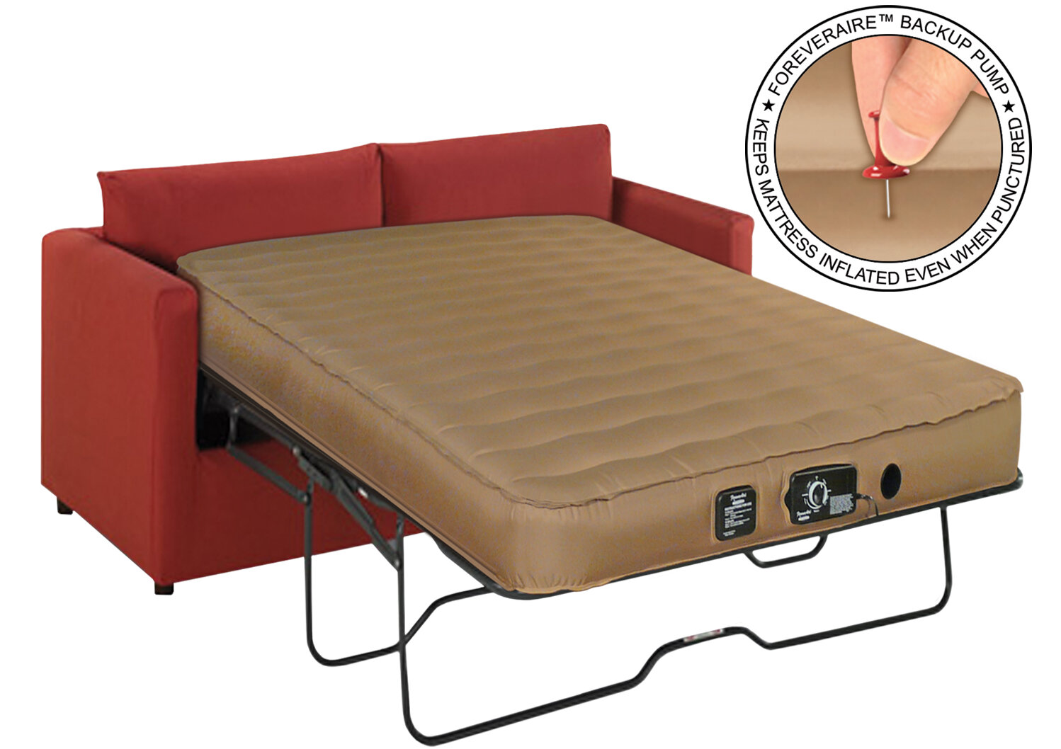 Air mattress for sofa bed