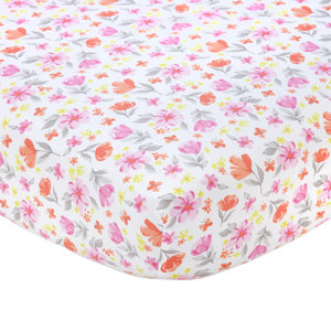 Floral Crib Fitted Sheet