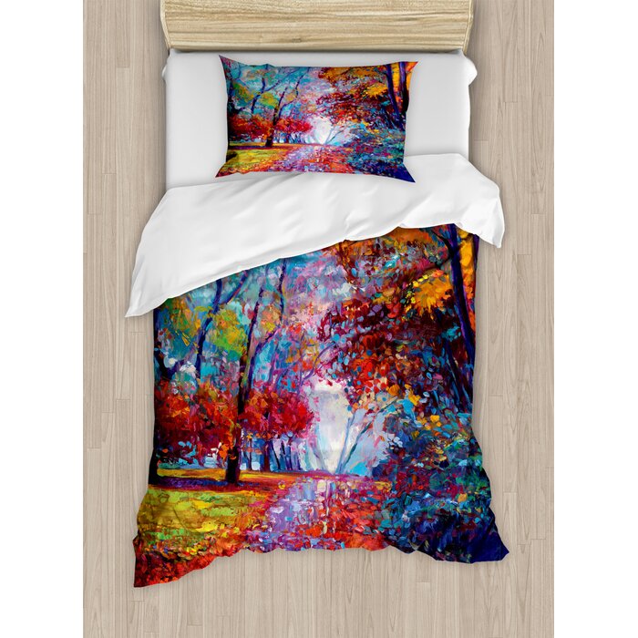 East Urban Home Ambesonne Country Duvet Cover Set Colourful Fairy