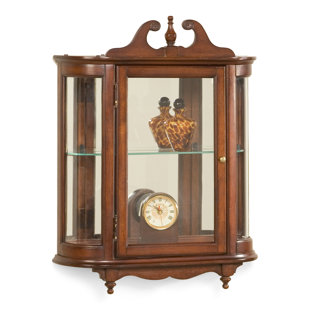 Hanging Wall Curio Cabinets Wayfair Kallen Wall Mounted Curio Cabinet