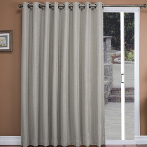 Tacoma Patio Solid Blackout Thermal Grommet Single Curtain Panel