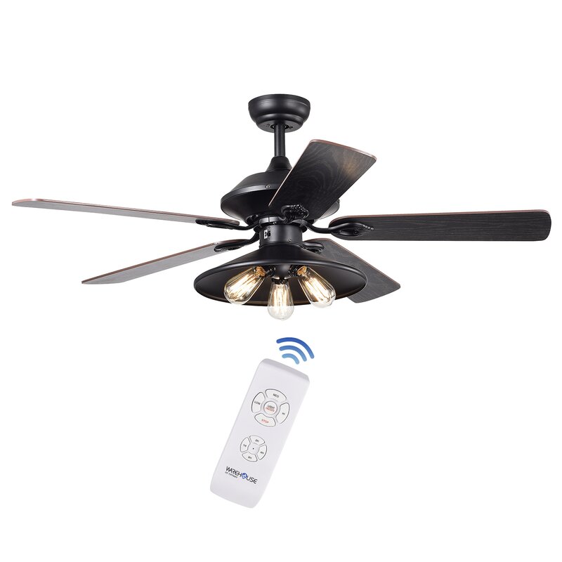 Williston Forge 52" Nielson 5 - Blade Ceiling Fan with ...