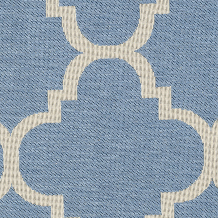Sol 72 Outdoor Lavenia Lattice Blue Indoor Outdoor Area Rug