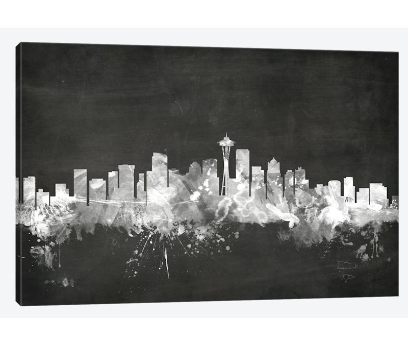 East Urban Home Blackboard Skyline Series Seattle Washington
