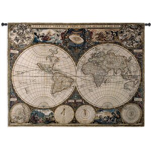 Old World Map Tapestry