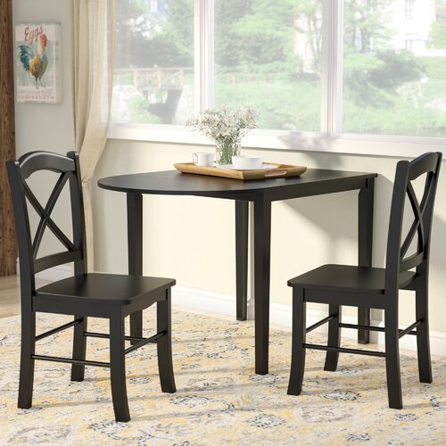 Charlton Home Castellon 3 Piece Dining Set Reviews Wayfair Ca